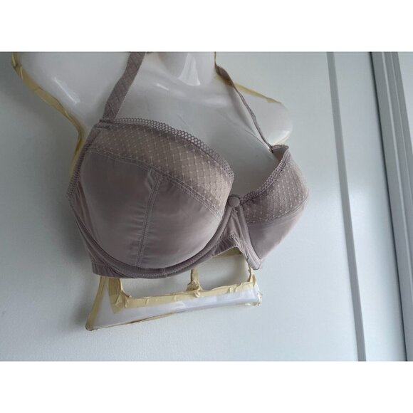 Change Grey Bra with Lace Trim and Button Detail - Missing Strap - Size 30H - Picture 1 of 14